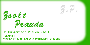 zsolt prauda business card